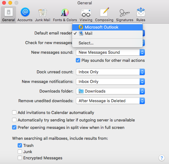 mac change default program for videos